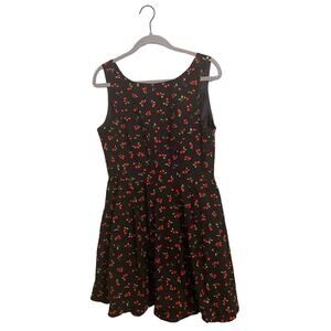 Red Herring by Debenhams Retro Cherry Sleeveless Dress Size 10